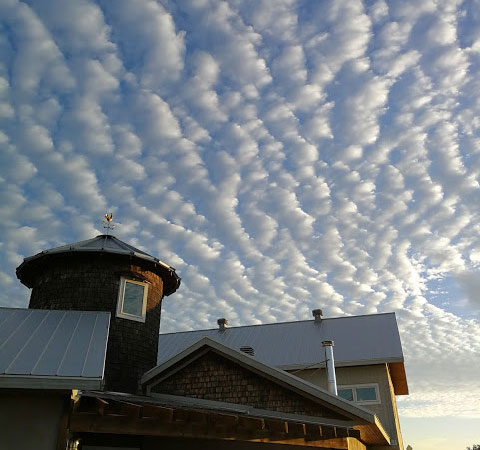 Headwaters Farm Against A Sunset