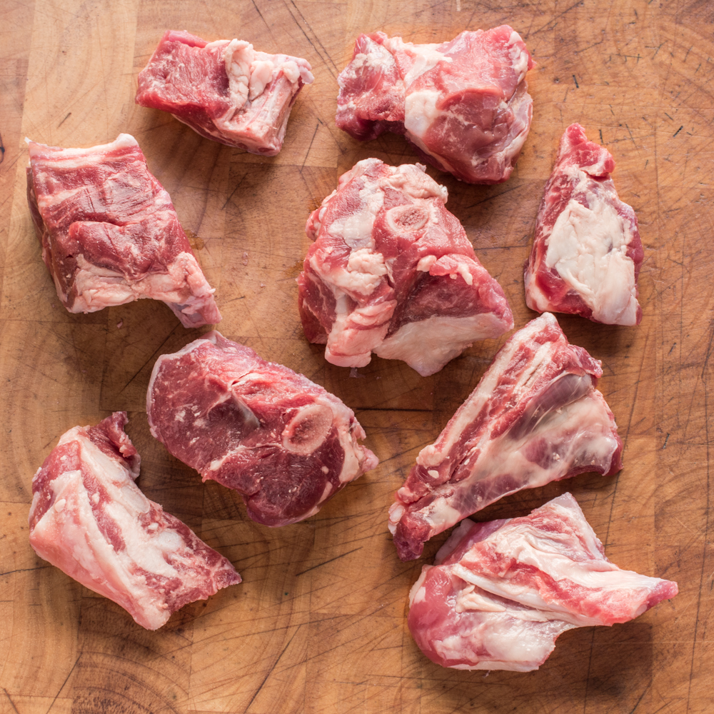 <strong>Goat<br>Bone-in Stew Meat</strong><br><em>1 pound</em>