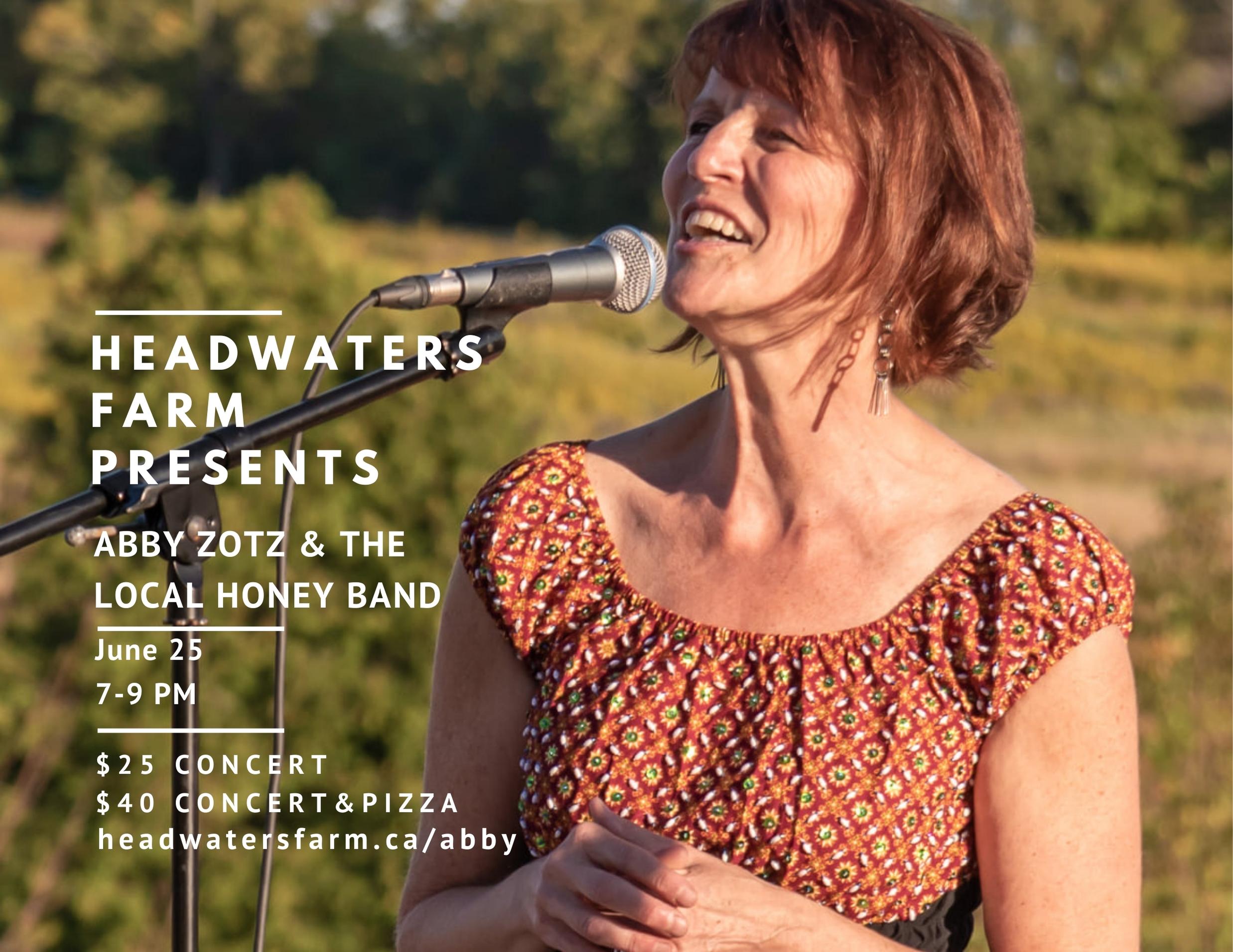 June 25 – Abby Zotz and the Local Honey Band Concert Only